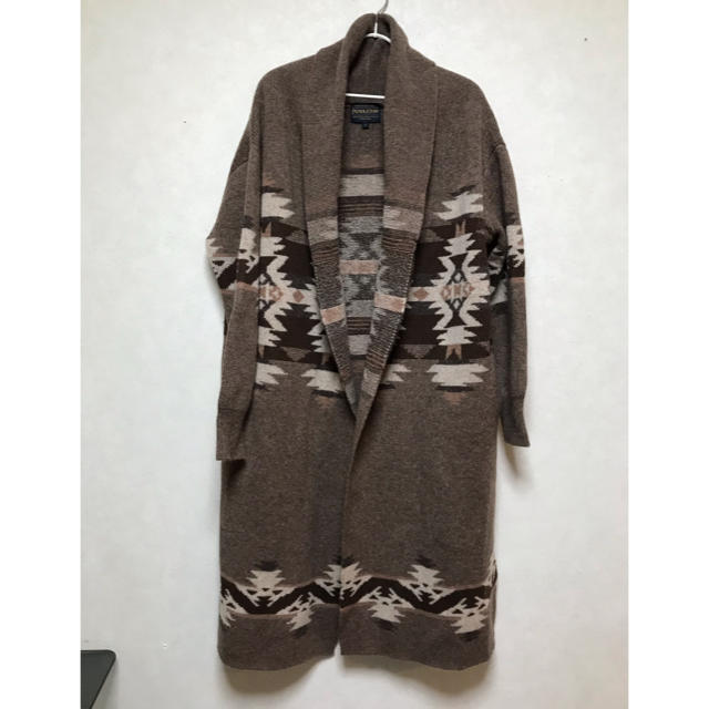 B：MING by beams PENDLETON ニット　ロングカーディガン