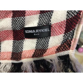 ソニアリキエル(SONIA RYKIEL)のSONIA RYKIEL  綿100% チェックマフラー　　　　お値下げ(マフラー/ショール)