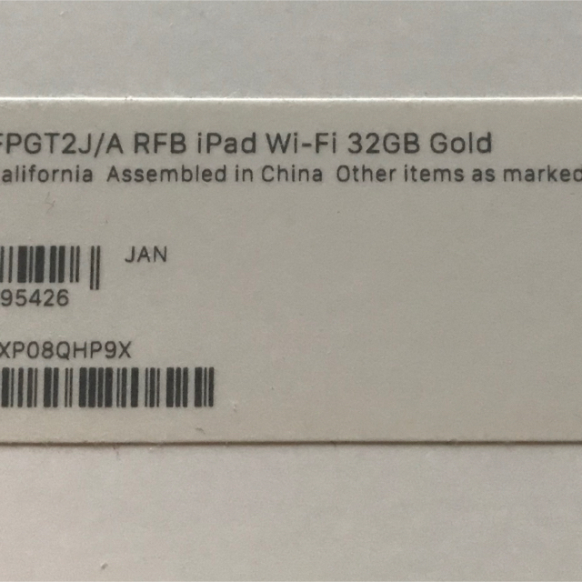 iPad (第 5 世代) Wi-Fi：A1822 32GB GOLD ゴールド