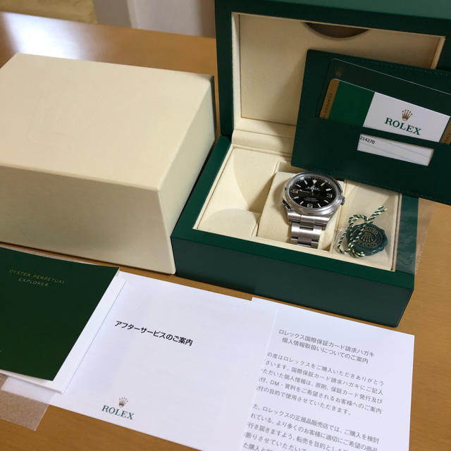 ROLEX(ロレックス)のロレックス 214270エクスプローラー1 未使用品 2019年6月ギャラ メンズの時計(腕時計(アナログ))の商品写真