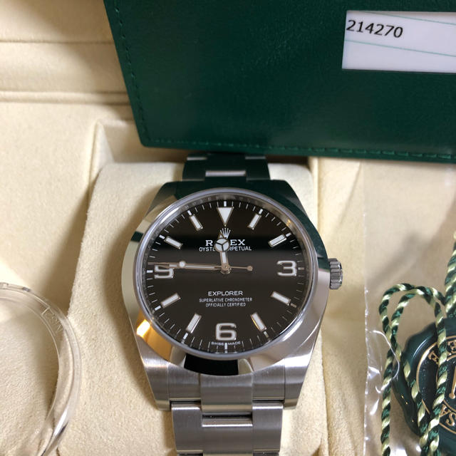 ROLEX(ロレックス)のロレックス 214270エクスプローラー1 未使用品 2019年6月ギャラ メンズの時計(腕時計(アナログ))の商品写真