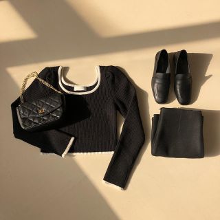 スタイルナンダ(STYLENANDA)の新品　chuu  完売　ニット　black スタイルナンダ　d holic (ニット/セーター)