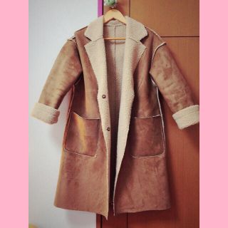 ダブルクローゼット(w closet)の半額！♡ wcloset ムートンコート(ロングコート)