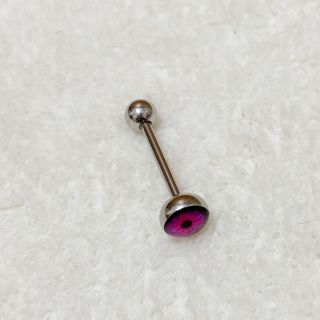 ユニフ(UNIF)のパープル目玉♡14g ボディピアス(ピアス)