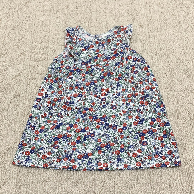 H&M(エイチアンドエム)のH&M 花柄ワンピース キッズ/ベビー/マタニティのベビー服(~85cm)(ワンピース)の商品写真