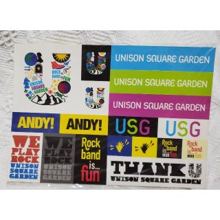 ユニゾンスクエアガーデン(UNISON SQUARE GARDEN)のUNISON SQUARE GARDEN　ステッカー　未開封　(ミュージシャン)