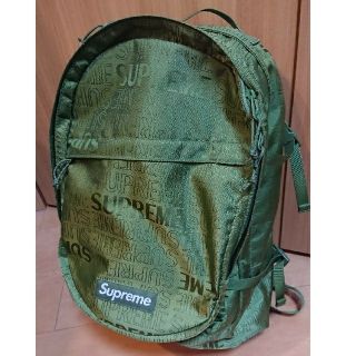 シュプリーム(Supreme)のSupreme Backpack olive オリーブ 正規 激安 シュプリーム(バッグパック/リュック)