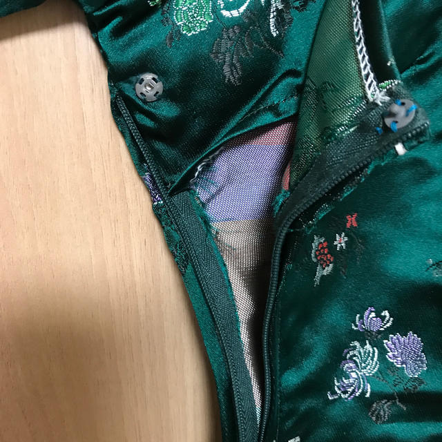 緑のチャイナドレス エンタメ/ホビーのコスプレ(衣装)の商品写真