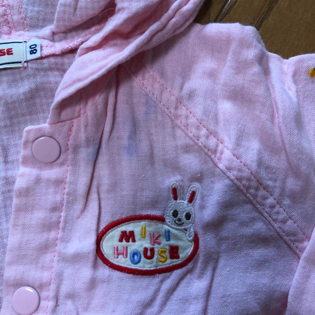 mikihouse(ミキハウス)のミキハウス　優しいピンクのパーカー キッズ/ベビー/マタニティのキッズ服女の子用(90cm~)(ジャケット/上着)の商品写真
