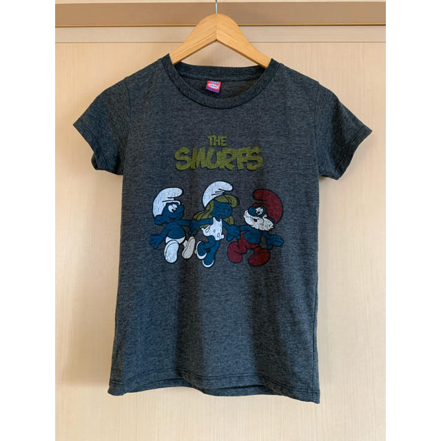 値下げ☆スマーフ　半袖Tシャツ　レディース　キッズ レディースのトップス(Tシャツ(半袖/袖なし))の商品写真