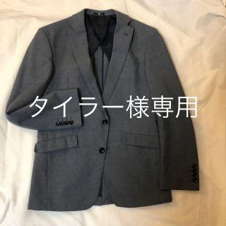 スーツセレクト　グレー　オールシーズンスーツ　BLD1483  A5サイズ(テーラードジャケット)