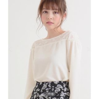 マジェスティックレゴン(MAJESTIC LEGON)のMAJESTIC LEGON ＊ チュール刺繍プルオーバー(シャツ/ブラウス(長袖/七分))