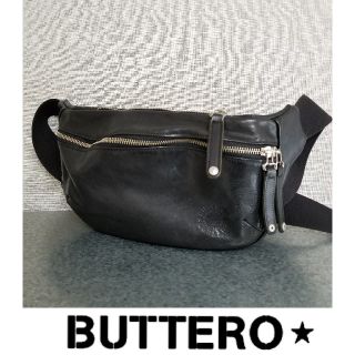 ブッテロ(BUTTERO)のBUTTERO ブッテロ 肉厚レザー ウエストバッグ ショルダーバッグ (ボディーバッグ)