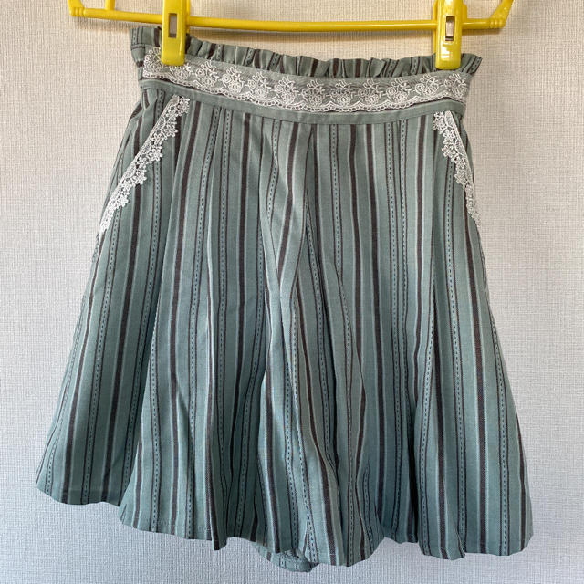 axes femme(アクシーズファム)のアクシーズファム　ストライプ柄キュロットスカート レディースのパンツ(キュロット)の商品写真