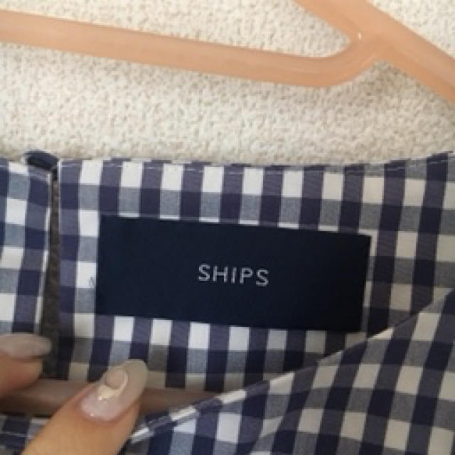 SHIPS(シップス)のships シップス　ギンガムチェック　ブラウス レディースのトップス(シャツ/ブラウス(半袖/袖なし))の商品写真