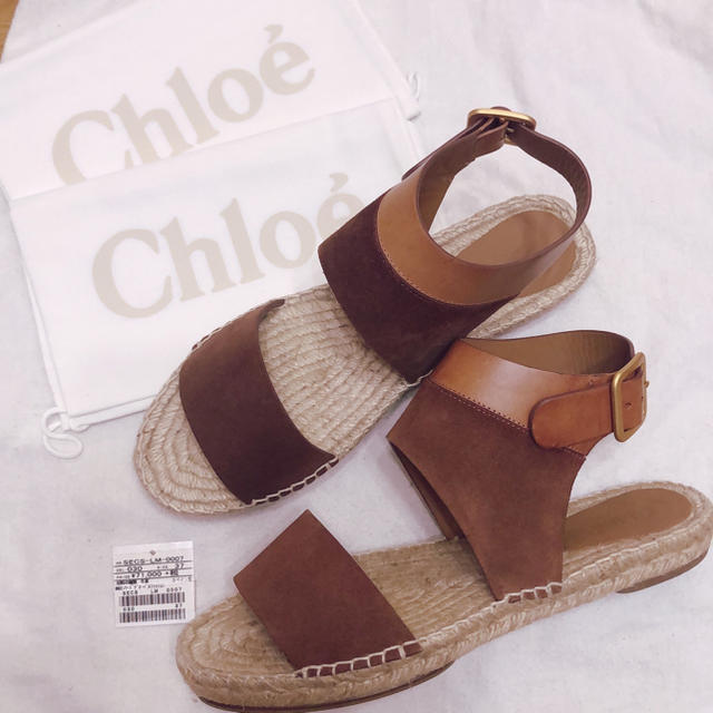 Chloe(クロエ)のChloe クロエ ジュートサンダル　37 レディースの靴/シューズ(サンダル)の商品写真