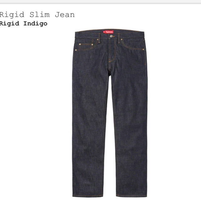 supreme Rigid Slim Jean 30inch