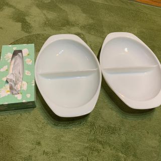 パイレックス(Pyrex)のPYREX オールドパイレックス ミルクガラス プレート USA アメリカ製 (食器)