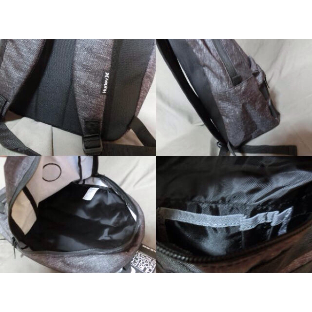 Hurley(ハーレー)のUSA購入 hurleyバックパック黒杢 メンズのバッグ(バッグパック/リュック)の商品写真