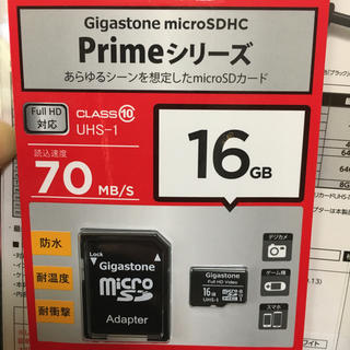 マイクロSDカード 16GB gigastone(PC周辺機器)