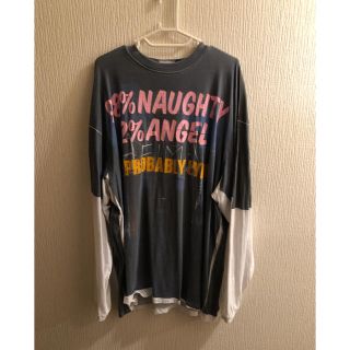 バレンシアガ(Balenciaga)のVETEMENTS blue 98% Naughty 2% Angelすど様専用(Tシャツ/カットソー(七分/長袖))