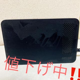 バッファロー(Buffalo)の【値下げ中】BUFFALO 外付けHDD 2TB  HD-LC2.0U3-BKD(PC周辺機器)