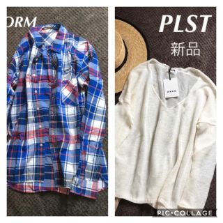 プラステ(PLST)のpinokoさまおまとめ＊新品　プラステ　リネン　麻　ニット(ニット/セーター)