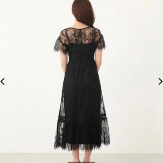 ★期間限定値下★Frill hem Lace Long OP ブラック