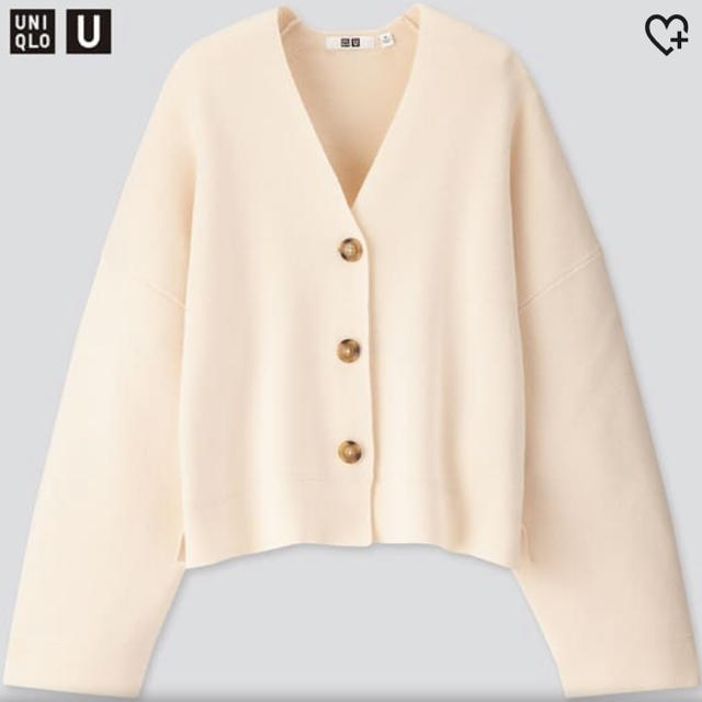 UNIQLO(ユニクロ)のuniqlo＊ミラノリブショートVネックカーディガン  レディースのトップス(カーディガン)の商品写真