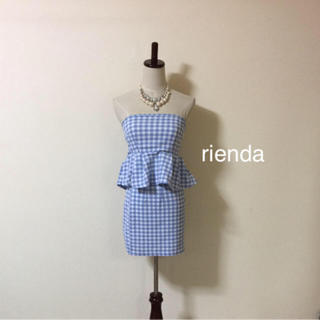 リエンダ(rienda)のrienda可愛いギンガムチェックセットアップ❁︎おまとめ割SALE開催中(ミニワンピース)