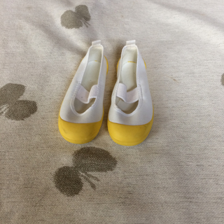 ムーンスター(MOONSTAR )のムーンスター 上靴 黄色 美品！ 15センチ 日本製(スクールシューズ/上履き)