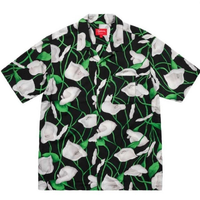 シャツ18ss Supreme Lily Rayon Shirt M 納品書原本あり