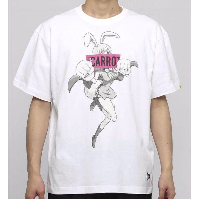 VANQUISH(ヴァンキッシュ)の新品 FR2 ONE PIECE キャロット Tシャツ Fサイズ 白 ホワイト メンズのトップス(Tシャツ/カットソー(半袖/袖なし))の商品写真