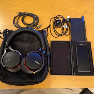 ウォークマン(WALKMAN)のSONY ウォークマン　NW-ZX300  SONY MDR-1ABP(ポータブルプレーヤー)