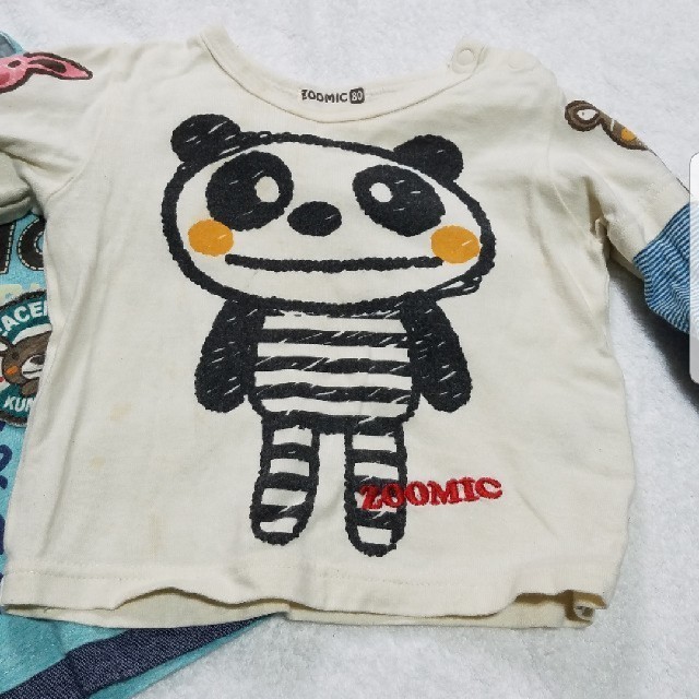 ８０サイズ　３着セット キッズ/ベビー/マタニティのキッズ服男の子用(90cm~)(Tシャツ/カットソー)の商品写真