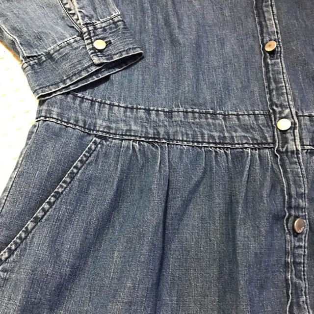 GAP Kids(ギャップキッズ)のGAP kids デニムワンピース 160 ギャップ キッズ/ベビー/マタニティのキッズ服女の子用(90cm~)(ワンピース)の商品写真