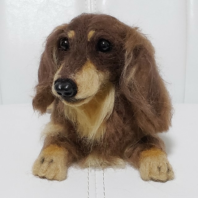 羊毛フェルト ミニチュアダックス 羊毛フェルト ミニチュアダックス