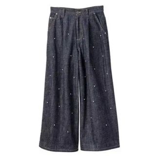 MUVEIL WORK - ご専用☆MUVEIL ミュベール星刺繍ビジューワイドデニム