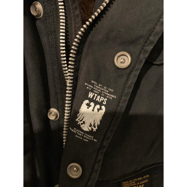 W)taps(ダブルタップス)の美品！希少！Wtaps M65 ブラックS メンズのジャケット/アウター(ミリタリージャケット)の商品写真