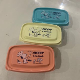 スヌーピー(SNOOPY)のスヌーピー　フードキーパー　3色セット(弁当用品)