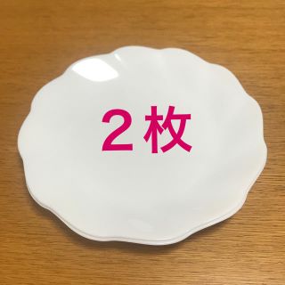 ヤマザキセイパン(山崎製パン)のお花型皿２枚（山崎パン）(食器)