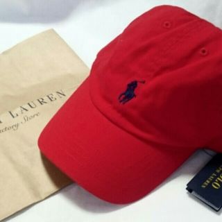 ポロラルフローレン(POLO RALPH LAUREN)のみく様専用！56cm  赤
(帽子)