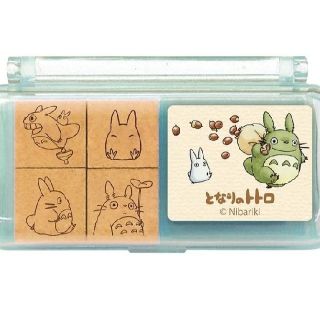 ジブリ(ジブリ)のジブリ となりのトトロ ミニスタンプセット7 新品未使用 送料無料 即日発送(印鑑/スタンプ/朱肉)