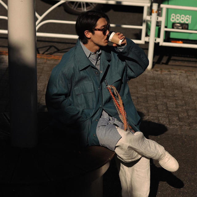 COMOLI(コモリ)のSillage TEAL DENIM FUNCTIONAL JACKET新品 メンズのジャケット/アウター(ブルゾン)の商品写真