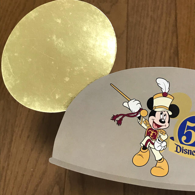 Disney(ディズニー)の【ラスト】DLR◆開園 50周年◆イヤーキャップ ポストカード エンタメ/ホビーのおもちゃ/ぬいぐるみ(キャラクターグッズ)の商品写真