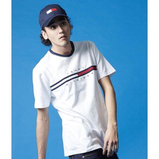 トミーヒルフィガー(TOMMY HILFIGER)のTOMMY HILFIGERトミーヒルフィガー ロゴ ロング Tシャツ(Tシャツ/カットソー(半袖/袖なし))