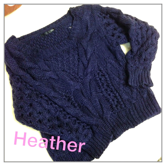 heather(ヘザー)のheather♡ざっくりニット♡ レディースのトップス(ニット/セーター)の商品写真