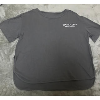 大きいサイズ　グレープリントTシャツ　XXL(Tシャツ(半袖/袖なし))
