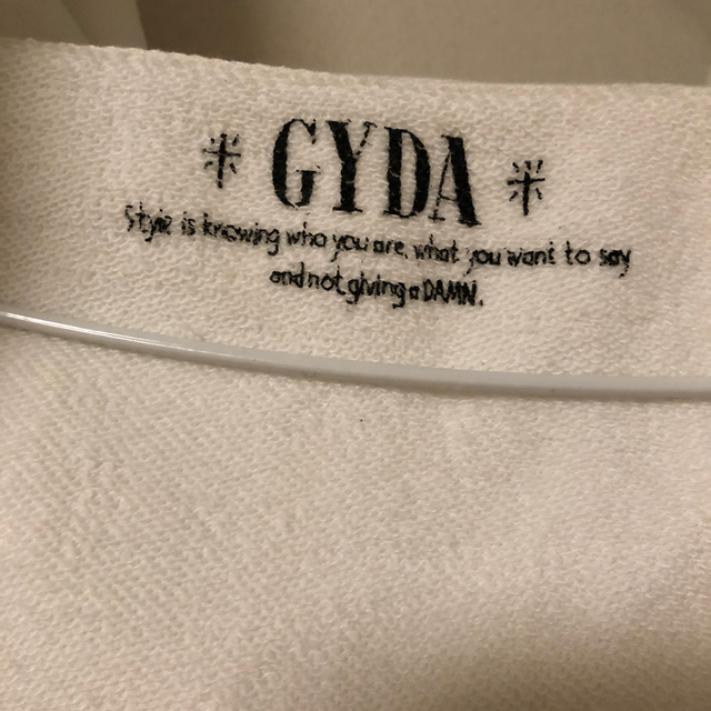 GYDA(ジェイダ)のGYDA パーカー ホワイト レディースのトップス(パーカー)の商品写真