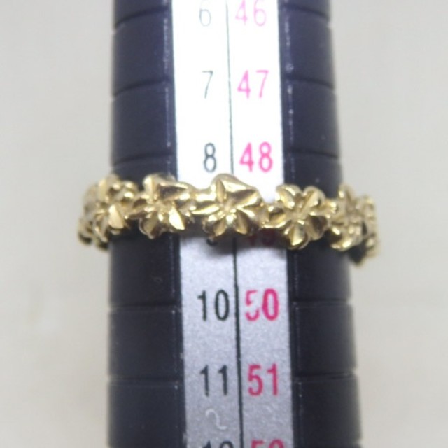 専用　ハワイアンジュエリー　14k プルメリア　イエローゴールド レディースのアクセサリー(リング(指輪))の商品写真